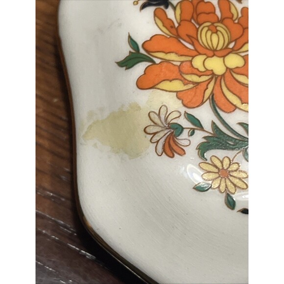 Vintage 1960s Limones Peint A La Main Trinket Box With Lid - Picture 12 of 12